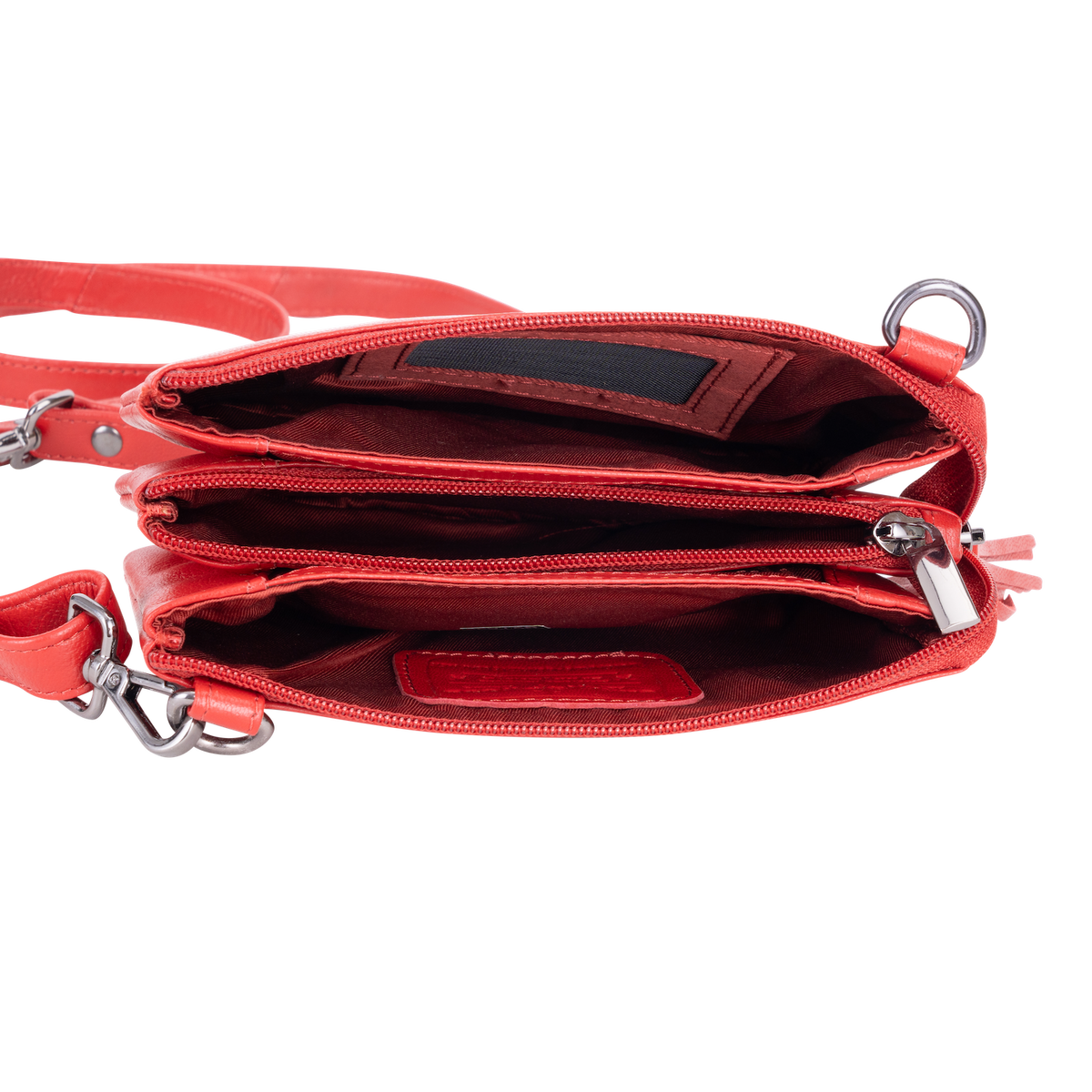 Greenwood Leather - Women's Shoulder Bag Ruby: Red