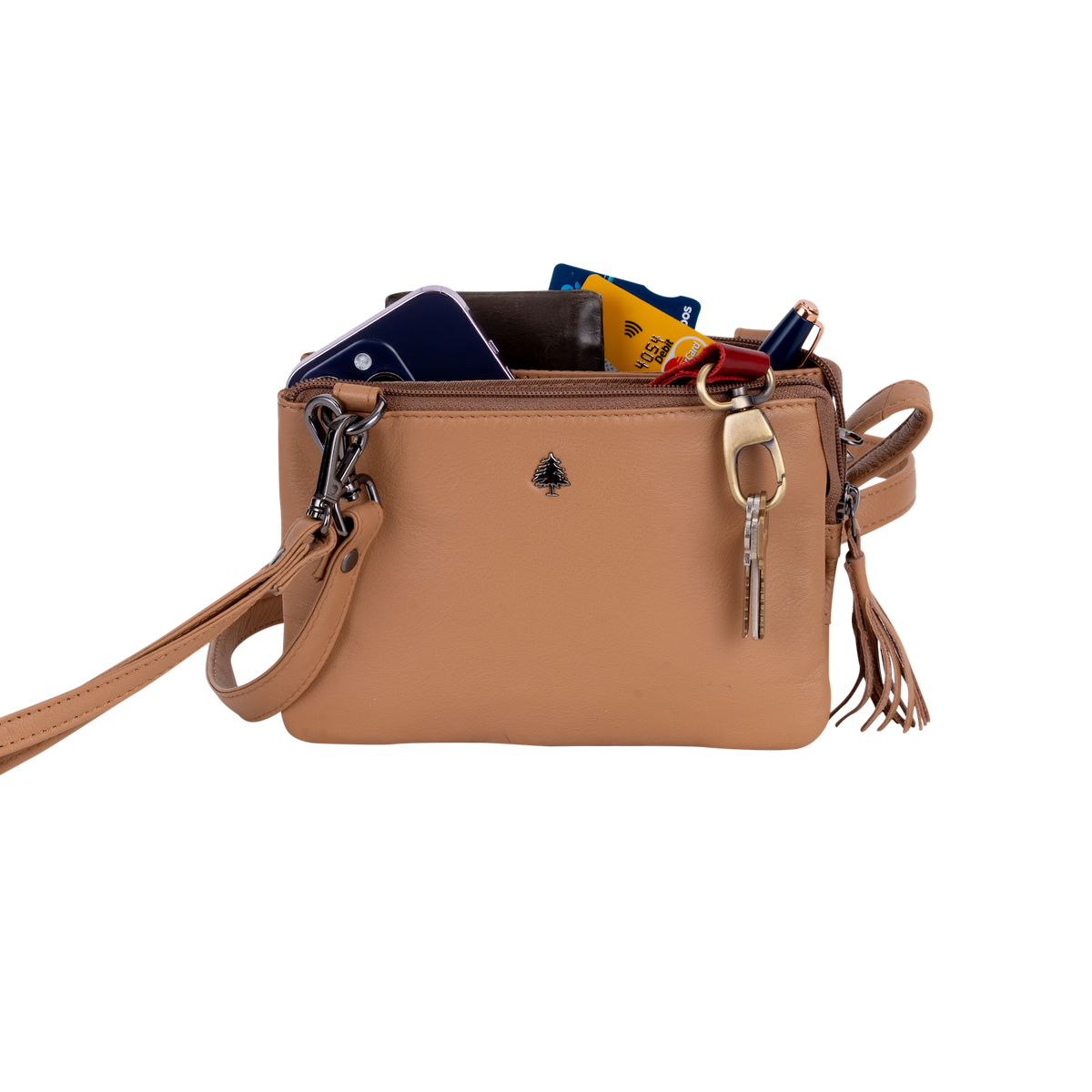 Greenwood Leather - Women's Shoulder Bag Ruby: Red