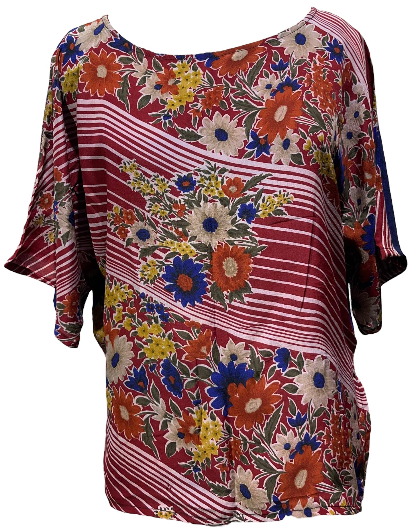 PRC4961 Avatar Pure Silk Side Slit Top