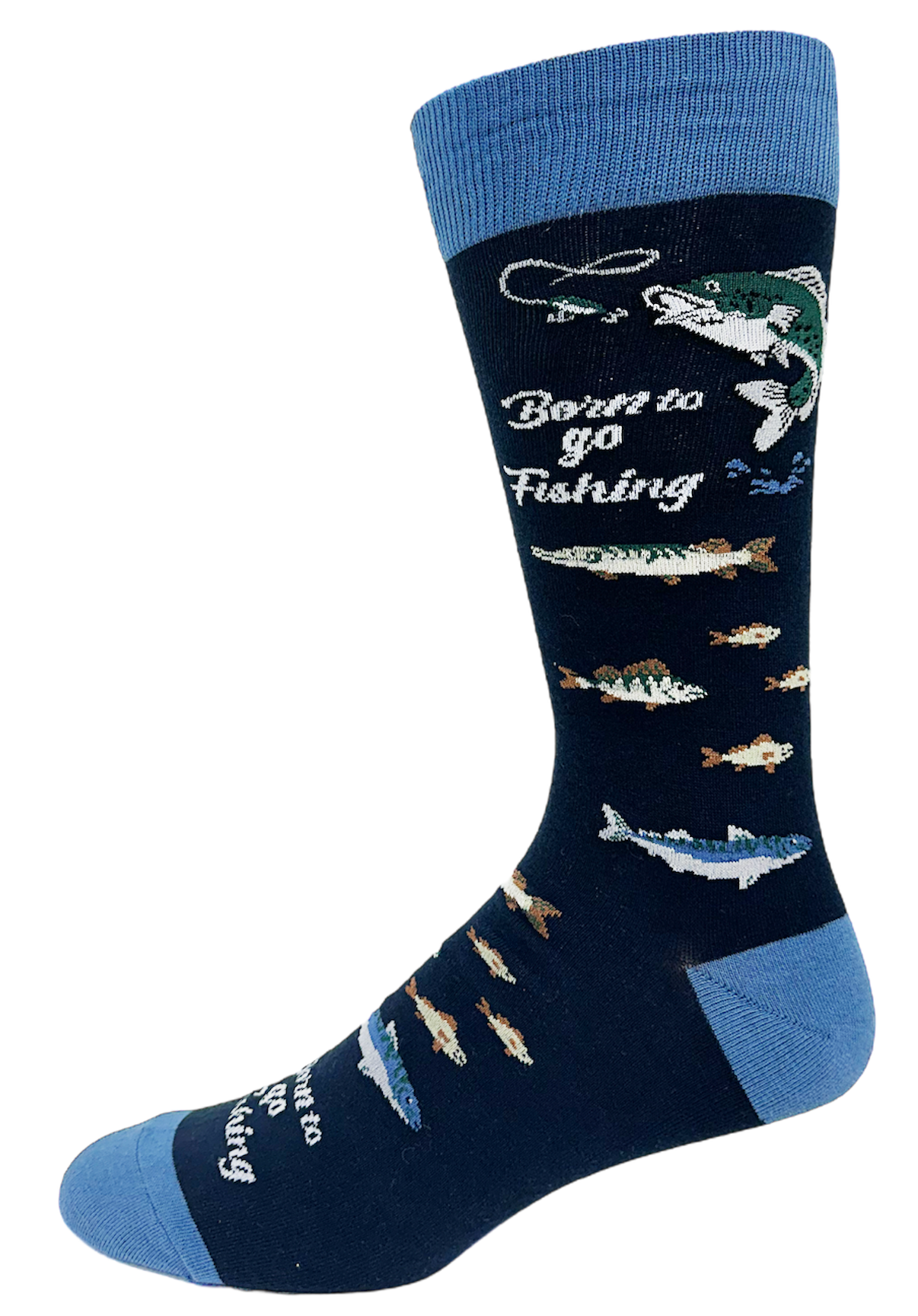 Dot-Line Design - Crazy Toes Men's Fishing