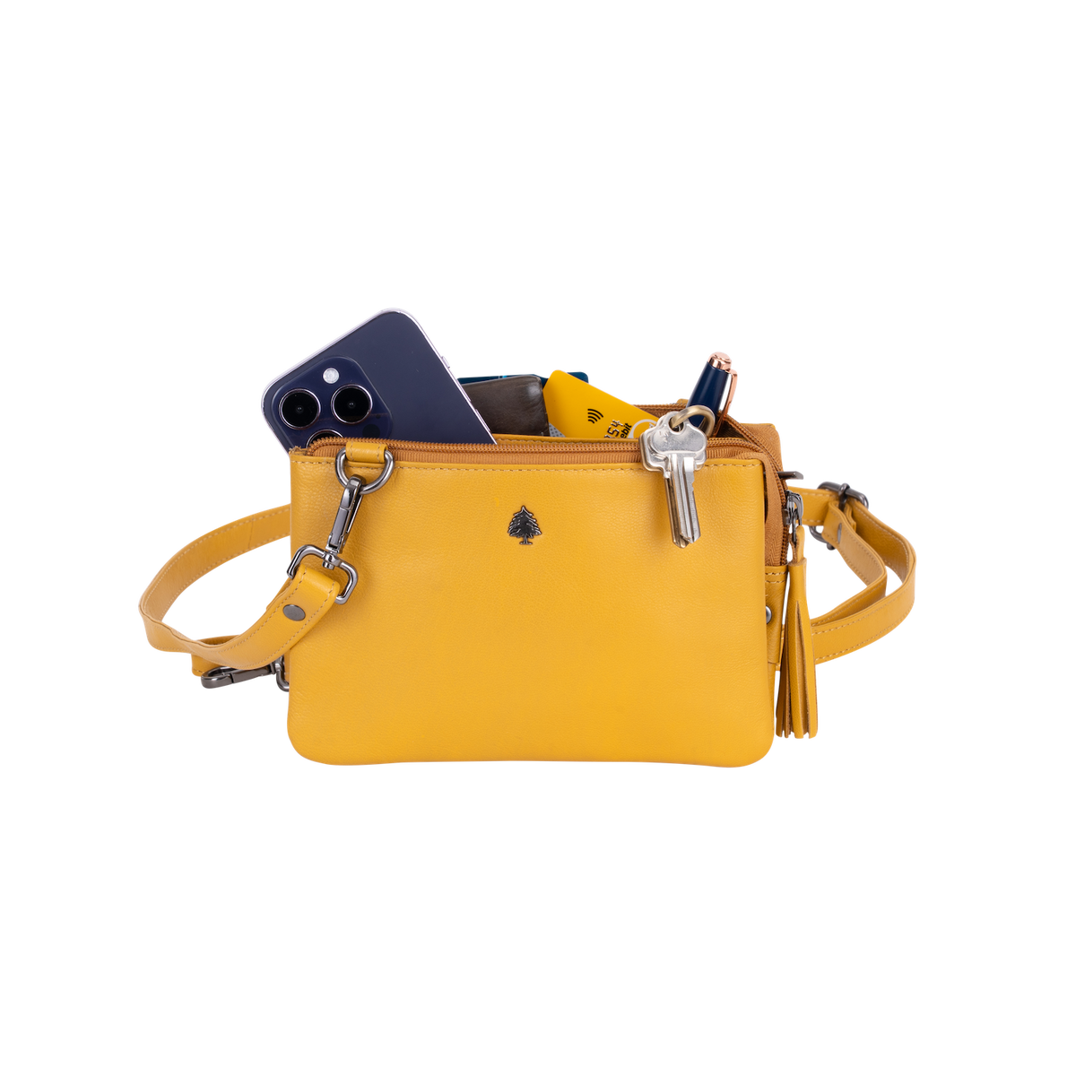 Greenwood Leather - Women's Shoulder Bag Ruby: Red