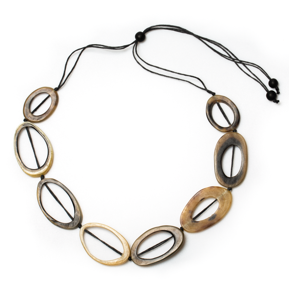 Suzie Blue Canada - Short Hoop Horn Necklace