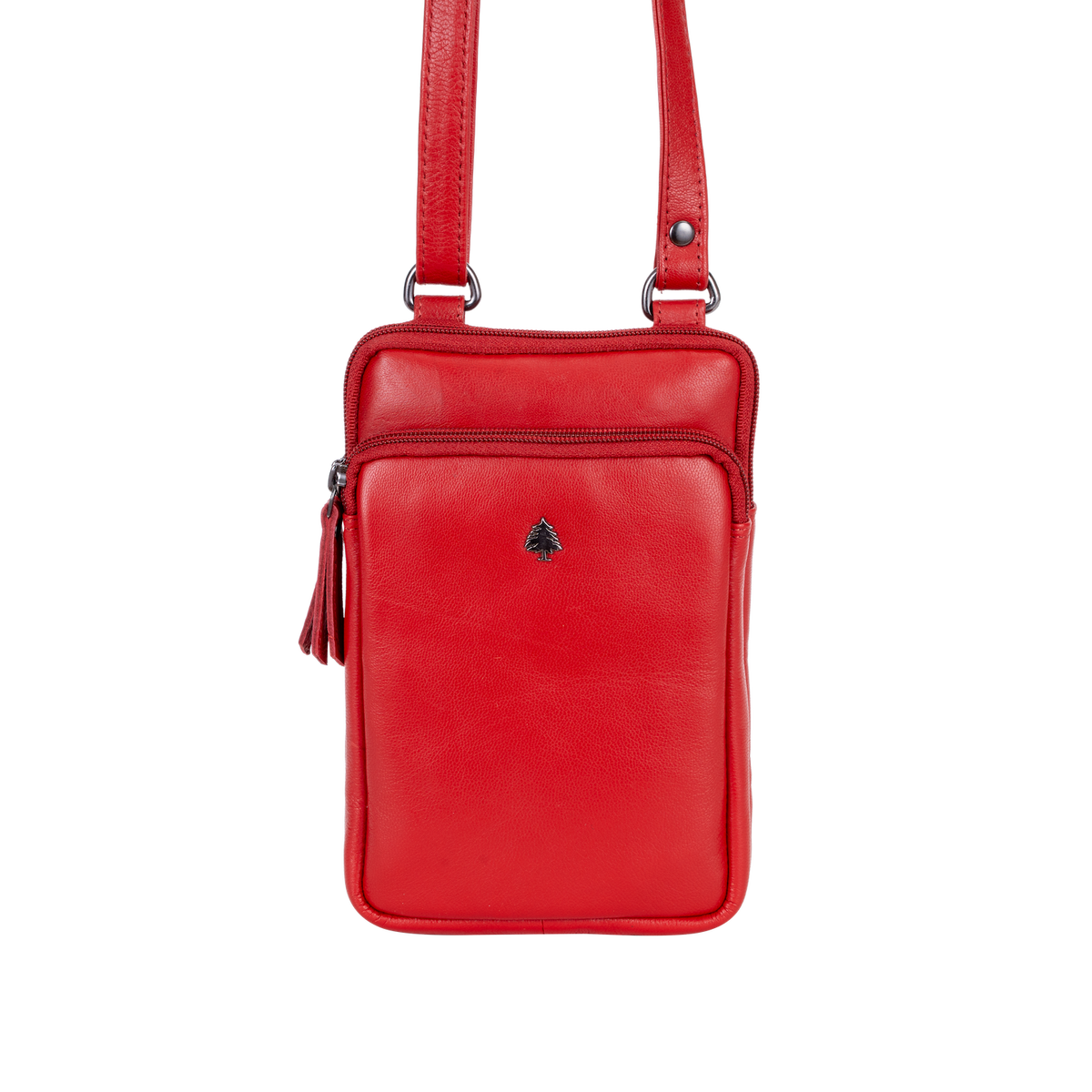 Greenwood Leather - Greenwood Oslo Compact Crossbody : Red