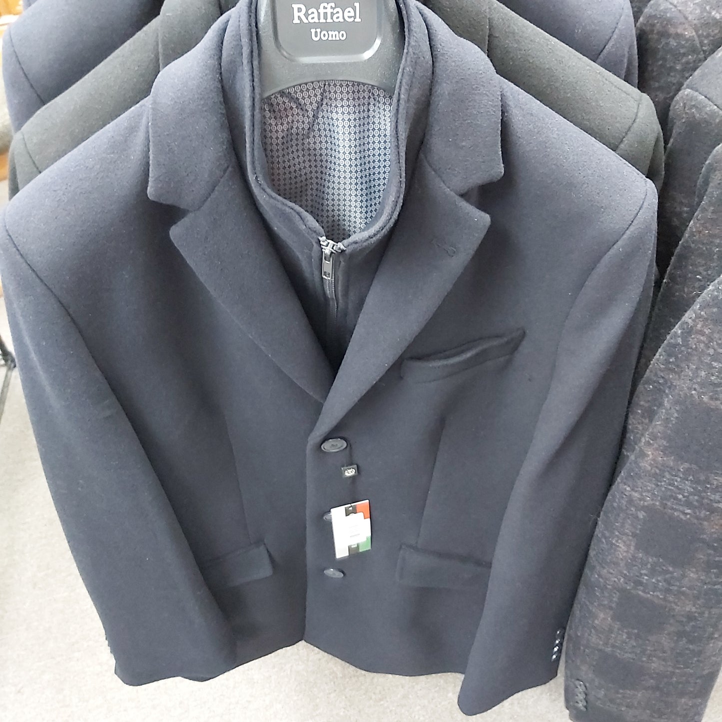 R U MENS WOOL 3/4 COAT