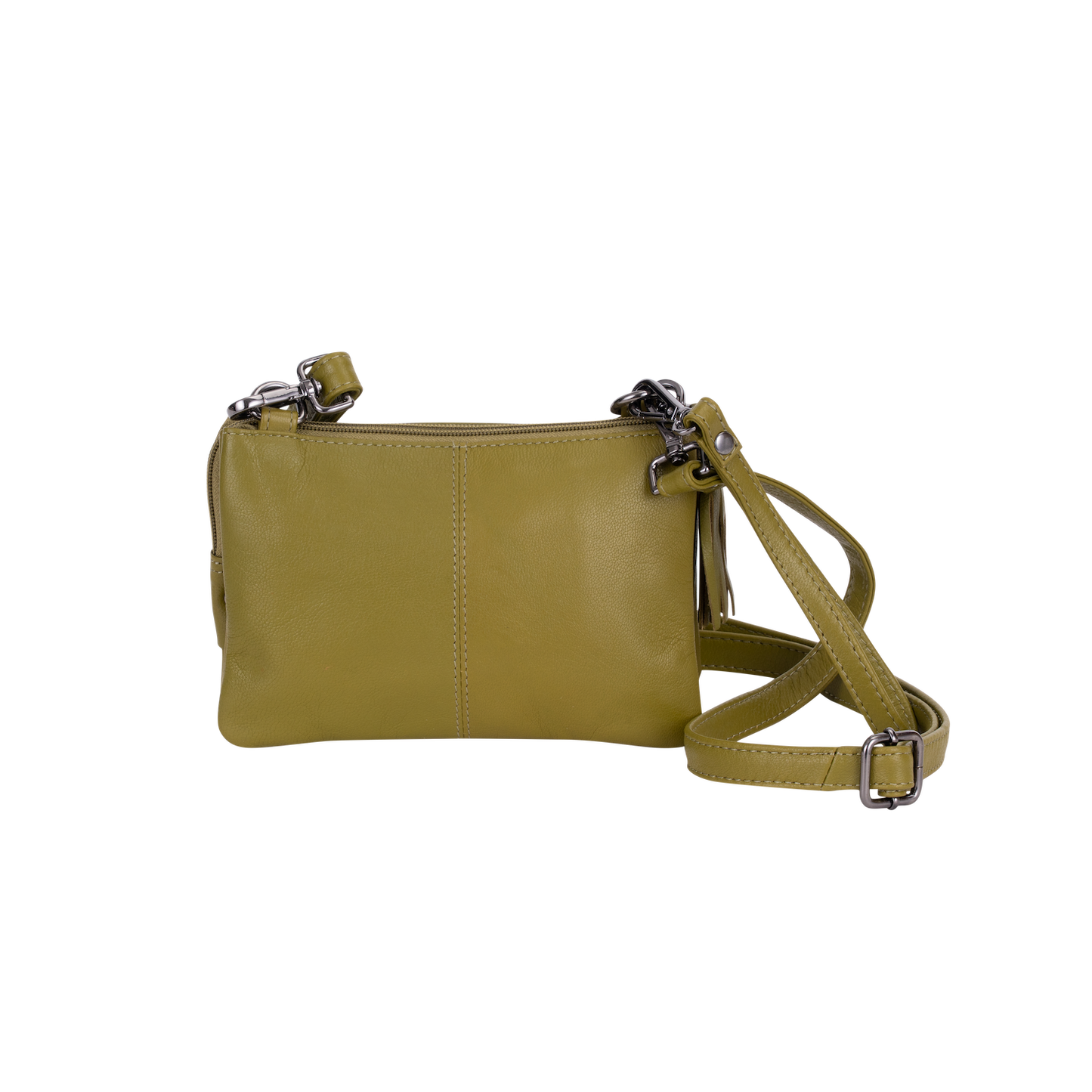 Greenwood Leather - Women's Shoulder Bag Ruby: Green