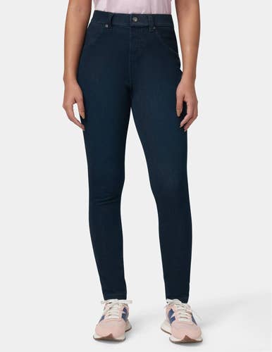 HUE Canada - Curvy High Waist Ultra Soft Denim Leggings: Black Indigo / S