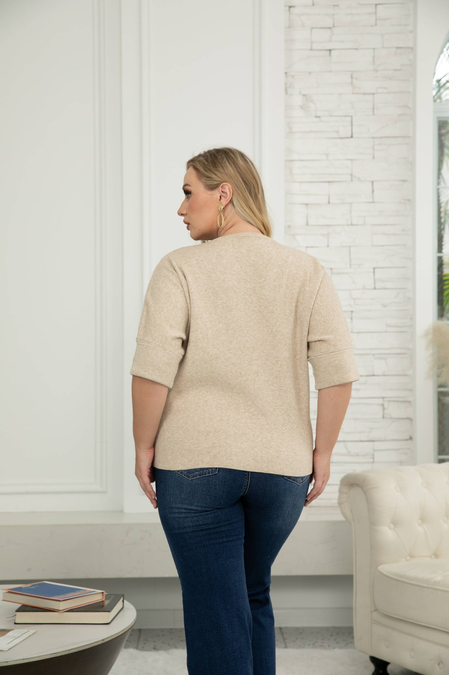 OFV - Talullah's Knit Top: Grey / One size