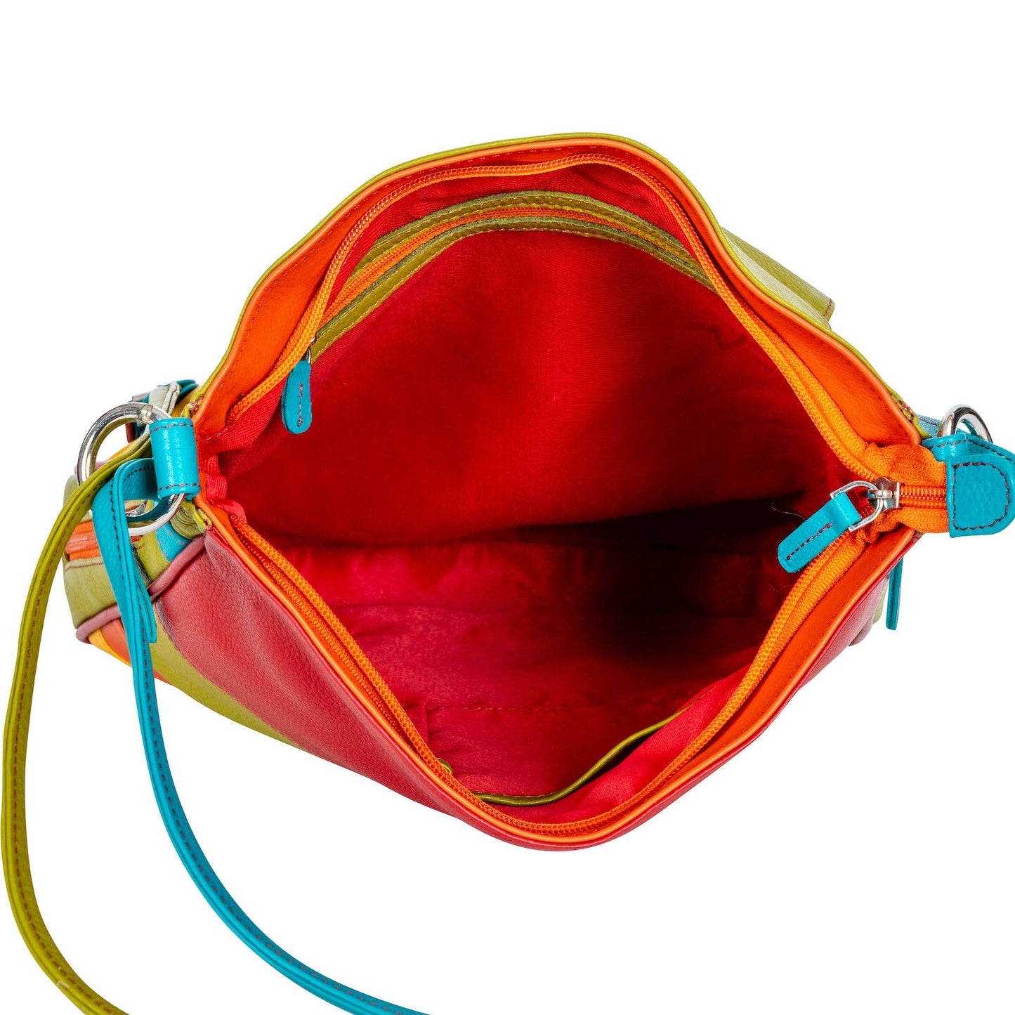 Greenwood Leather - Leather Multi-Color Women's Backpack Mae: Red