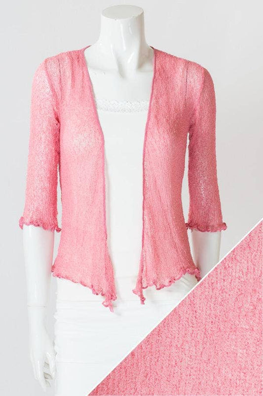 Blue Sky Clothing Co LLC - Short Shrug: Rosy Pink / One Size