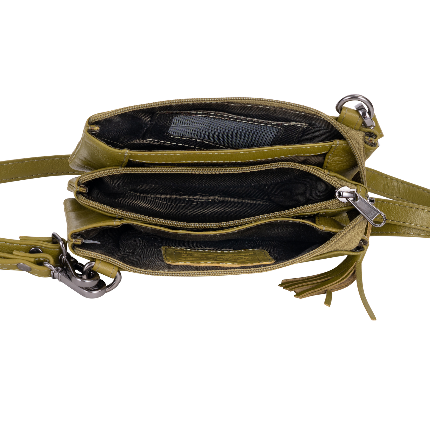 Greenwood Leather - Women's Shoulder Bag Ruby: Green