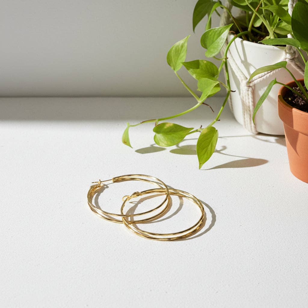 Suzie Blue Canada - Double Strand Hoop Earring