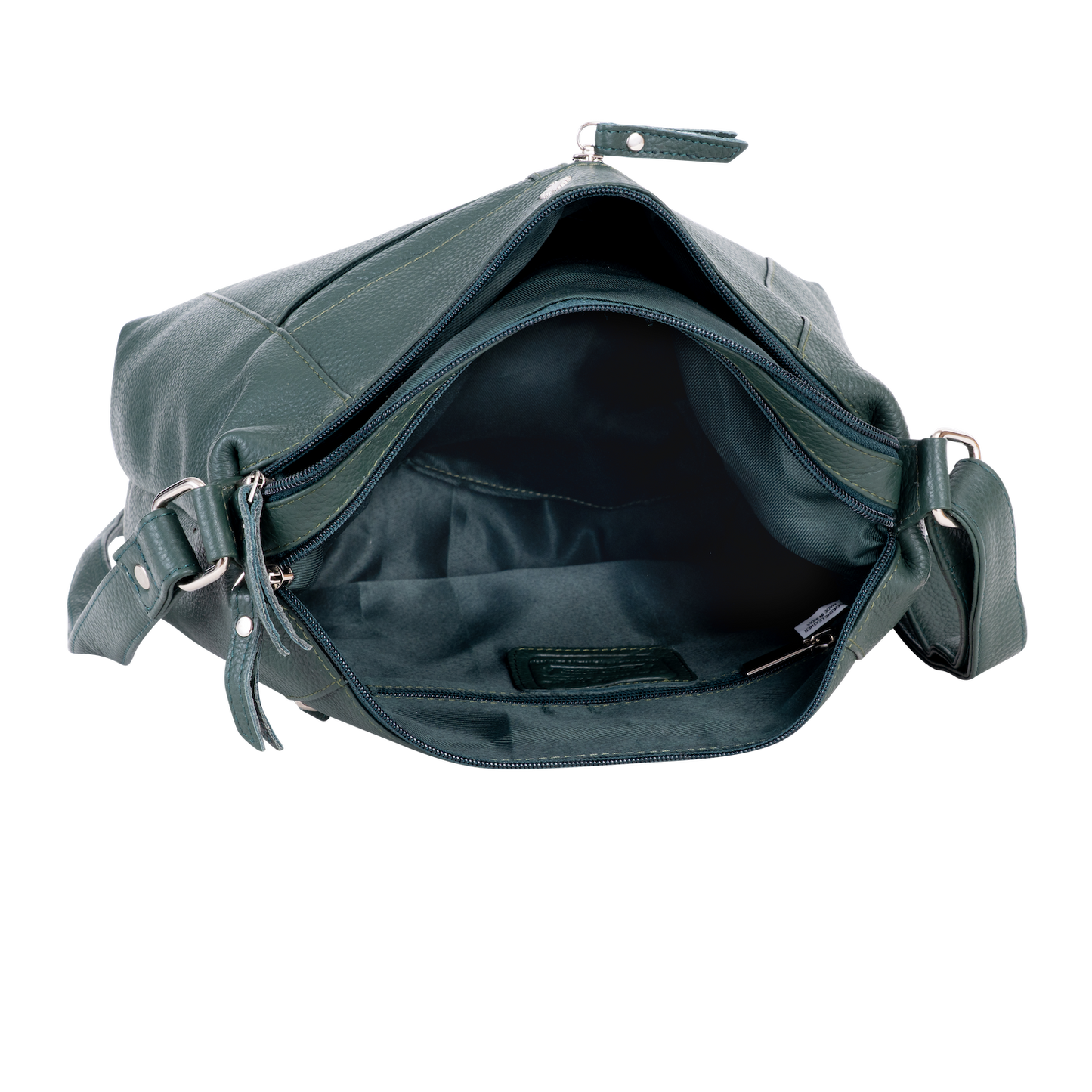 Greenwood Leather - Elegant Leather Crossbody Bag Tressa – Stylish & Functional: Olive Green