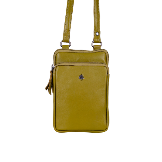 Greenwood Leather - Greenwood Oslo Compact Crossbody : Green