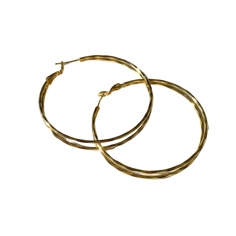 Suzie Blue Canada - Double Strand Hoop Earring