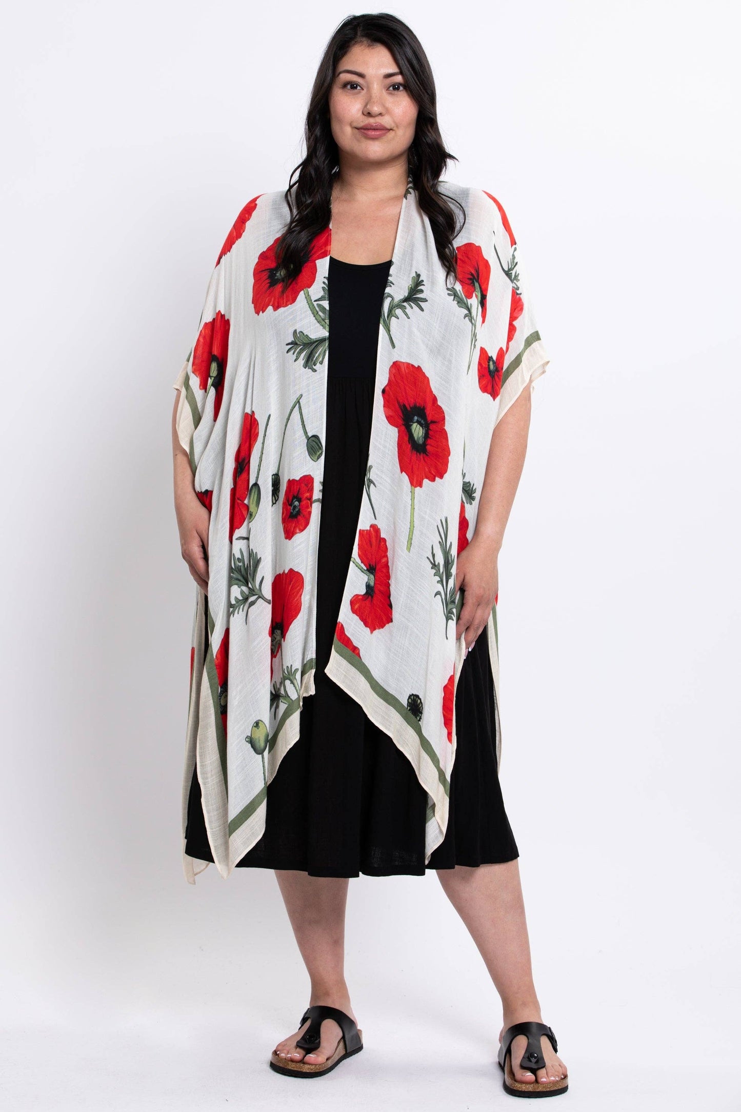 Blue Sky Clothing Co LLC - Darcy #46, Crimson Bloom: One Size