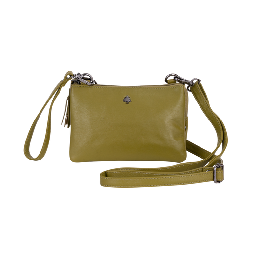 Greenwood Leather - Women's Shoulder Bag Ruby: Green