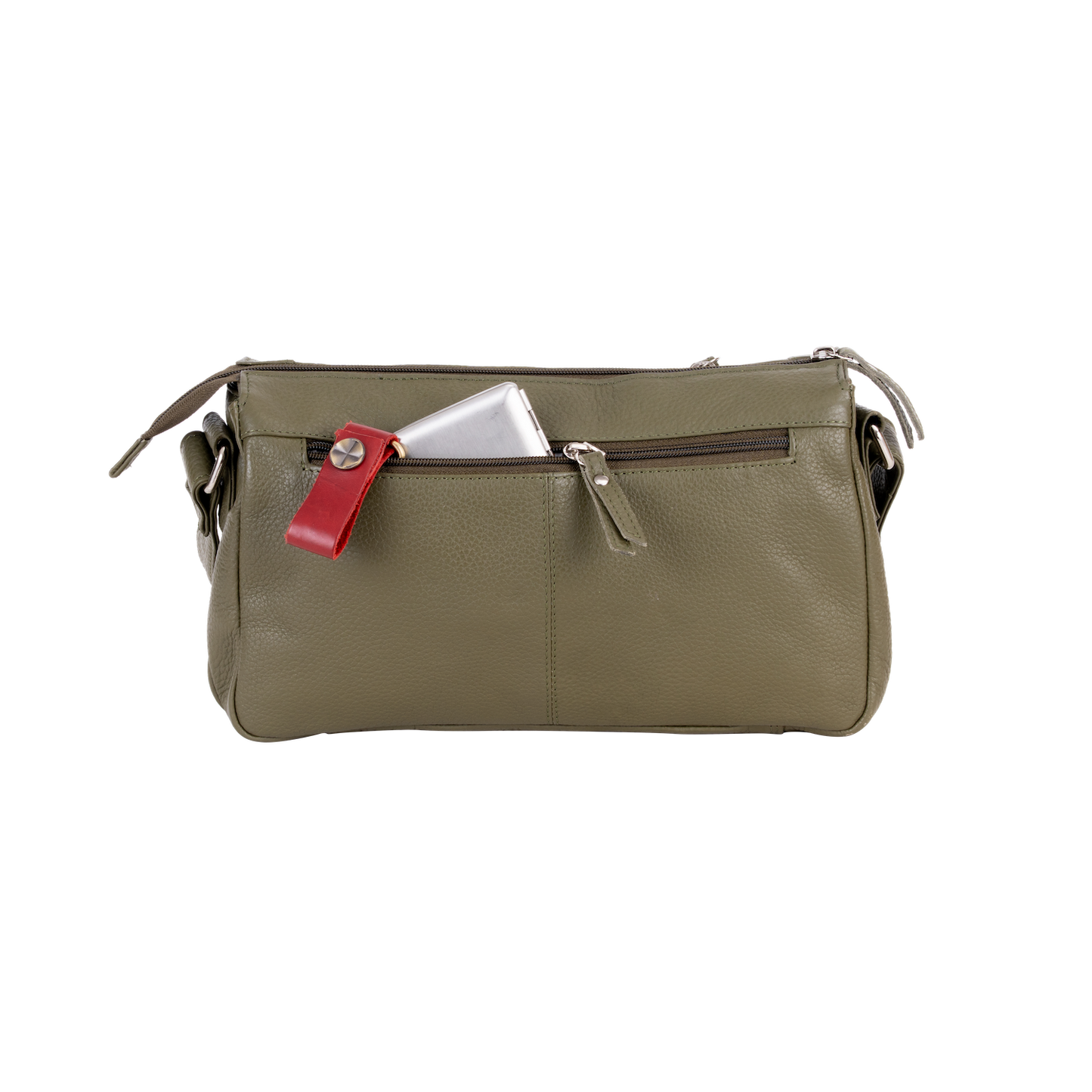 Greenwood Leather - Greenwood Leather Crossbody Bag – Stylish, Functional & Time: OLIVE GREEN