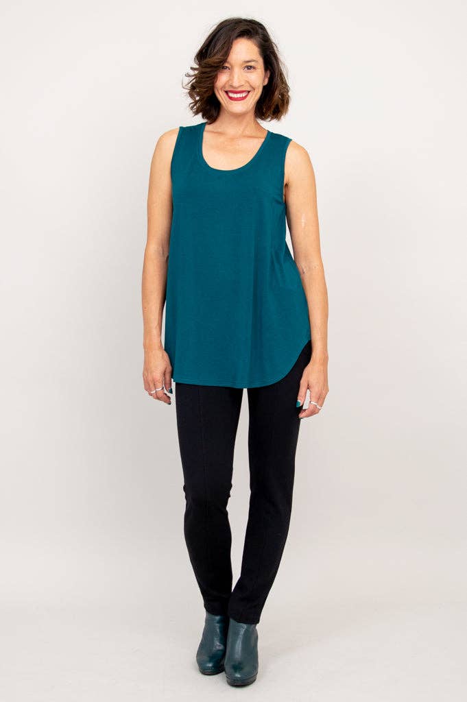 - Jazz Tank, Teal, Bamboo: LARGE