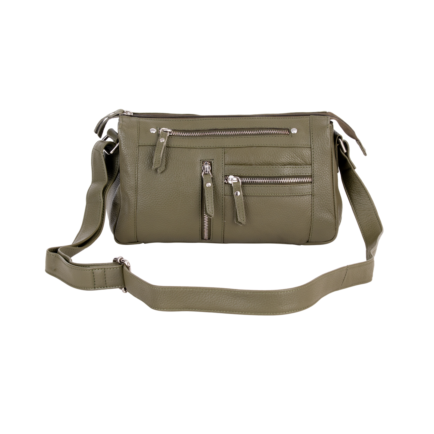 Greenwood Leather - Greenwood Leather Crossbody Bag – Stylish, Functional & Time: Black