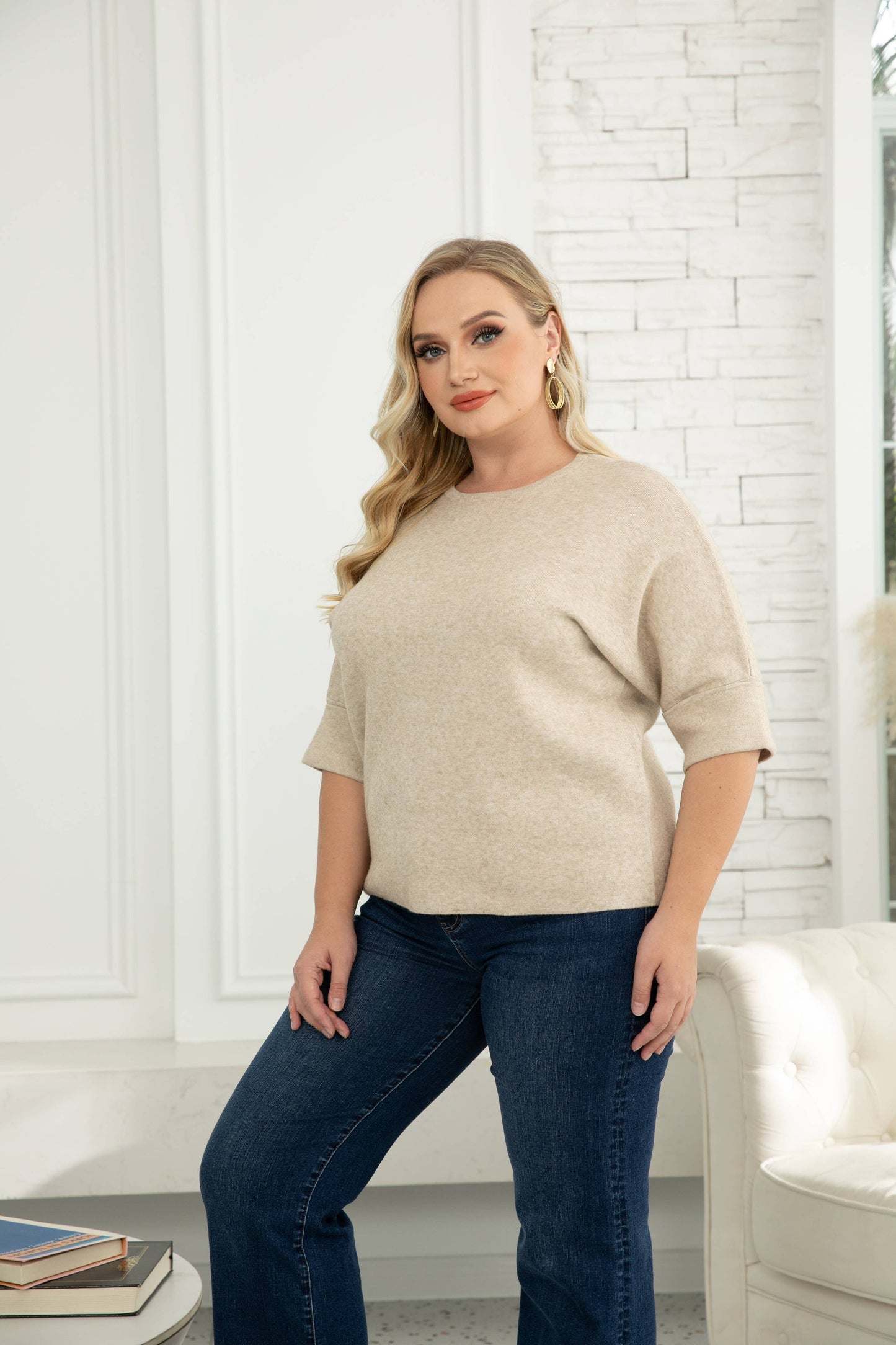OFV - Talullah's Knit Top: Grey / One size