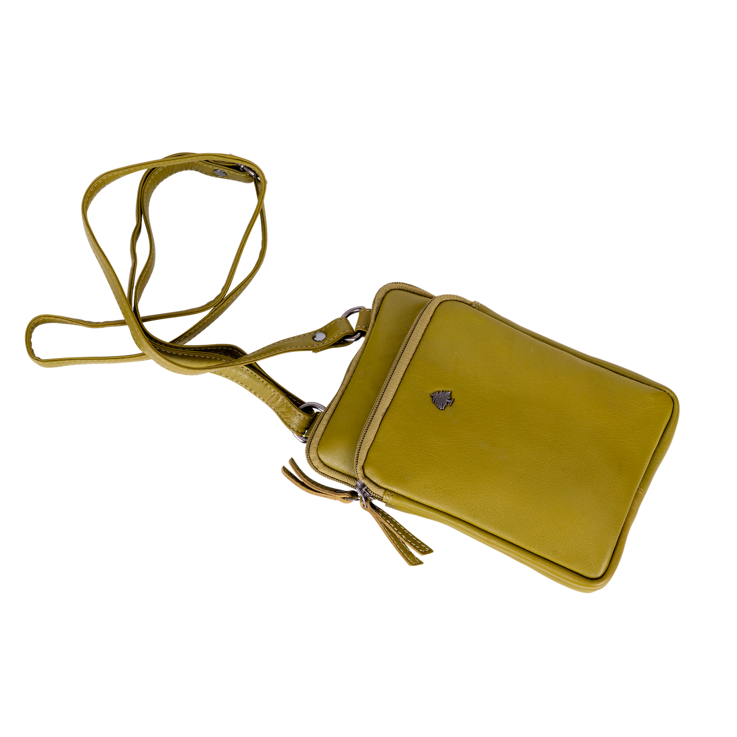 Greenwood Leather - Greenwood Oslo Compact Crossbody : Orange