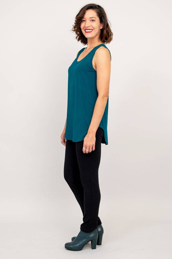 - Jazz Tank, Teal, Bamboo: LARGE