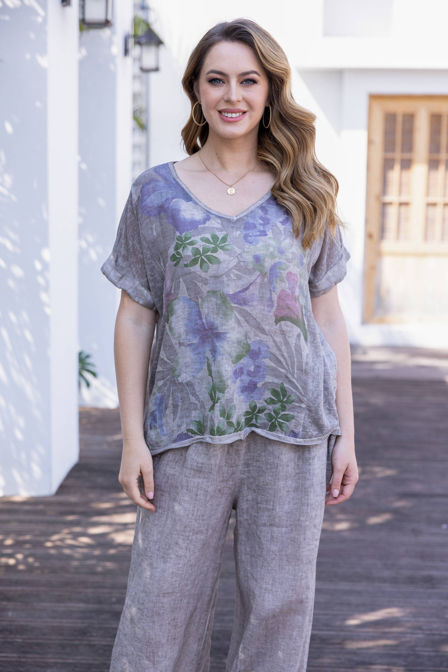 OFV - Purple Petal Coldwash Top: Fango / S/M-L/XL