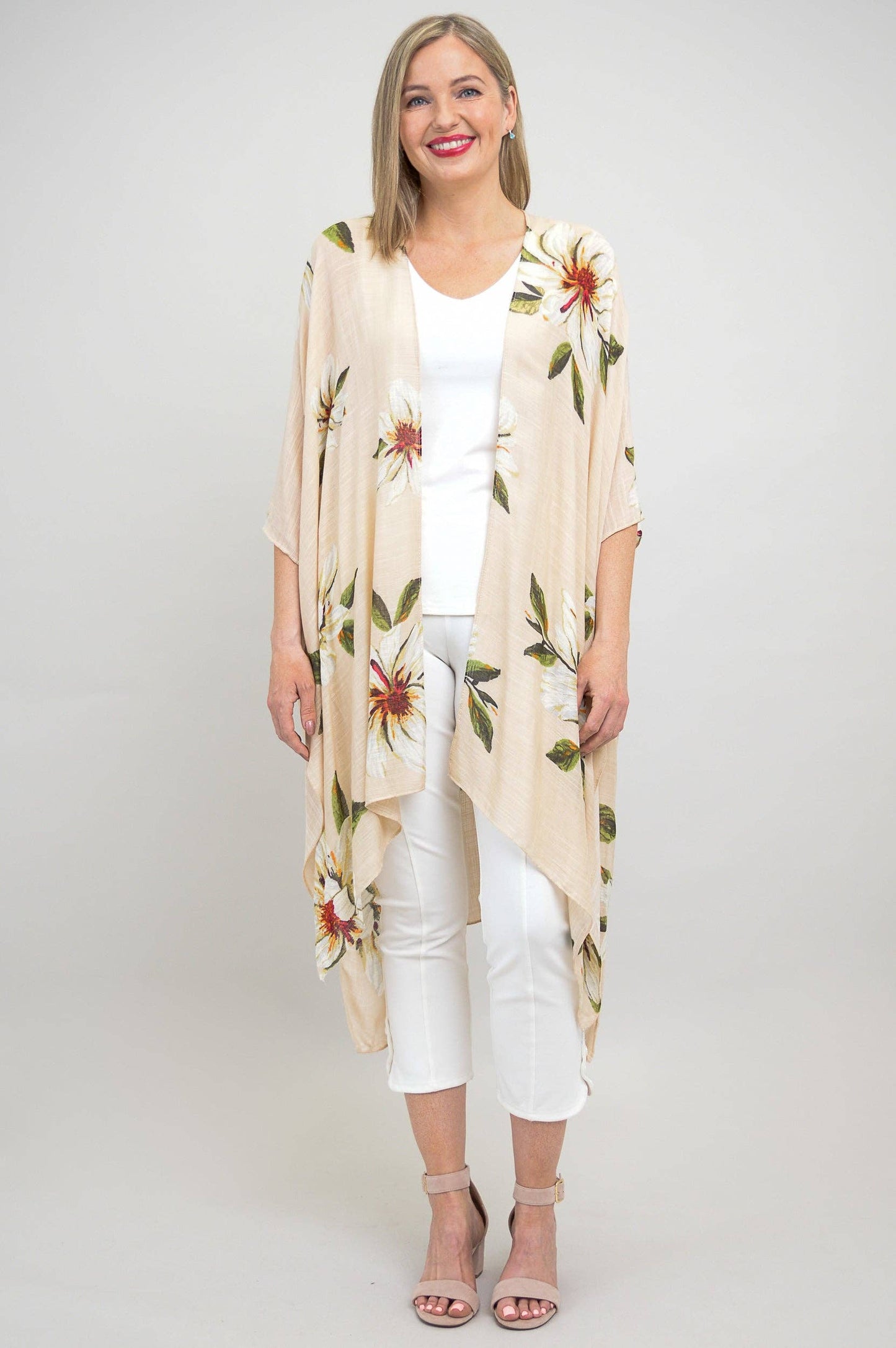 Blue Sky Clothing Co LLC - Darcy, Sand Floral, One Size: One Size
