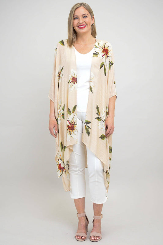 Blue Sky Clothing Co LLC - Darcy, Sand Floral, One Size: One Size
