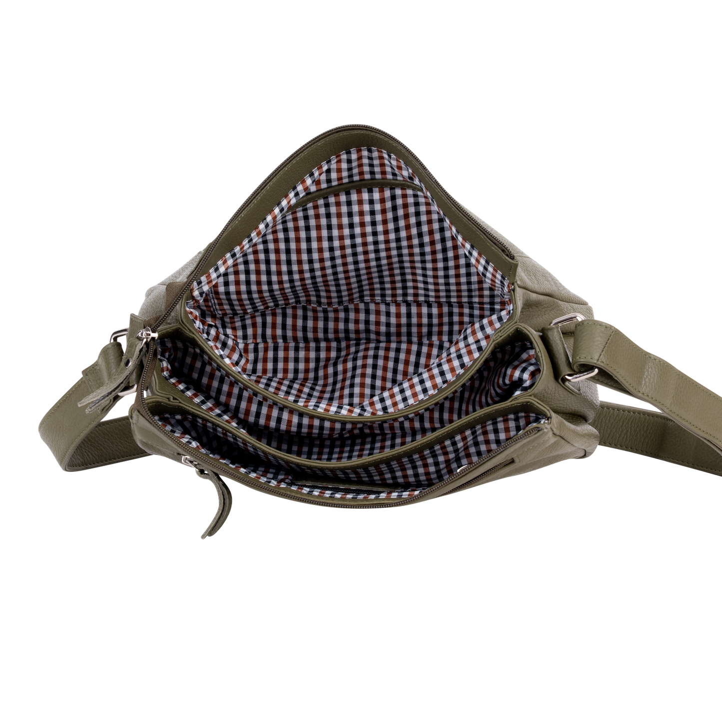 Greenwood Leather - Greenwood Leather Crossbody Bag – Stylish, Functional & Time: OLIVE GREEN