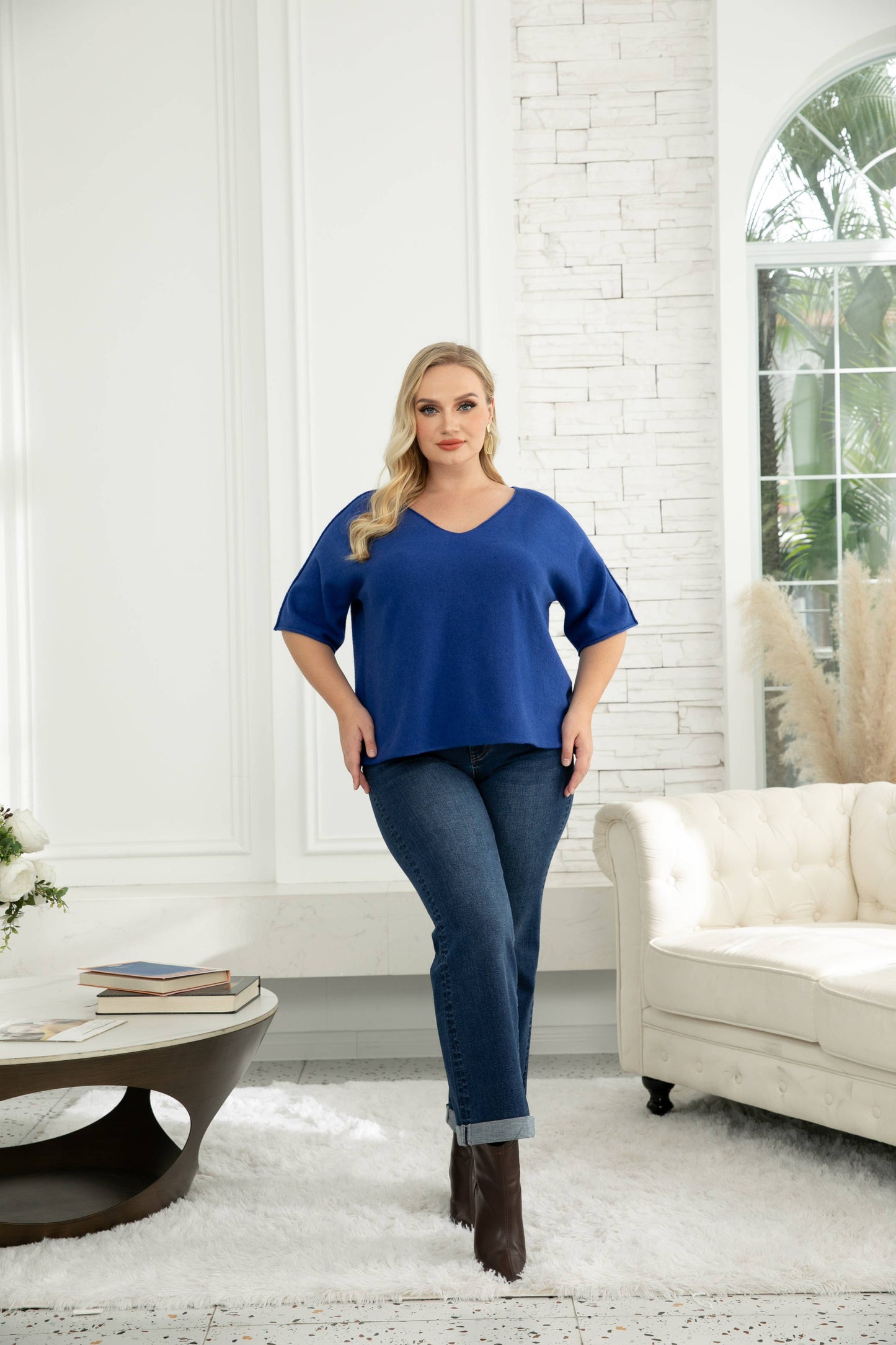 OFV - Talullah's Knit Top: Grey / One size