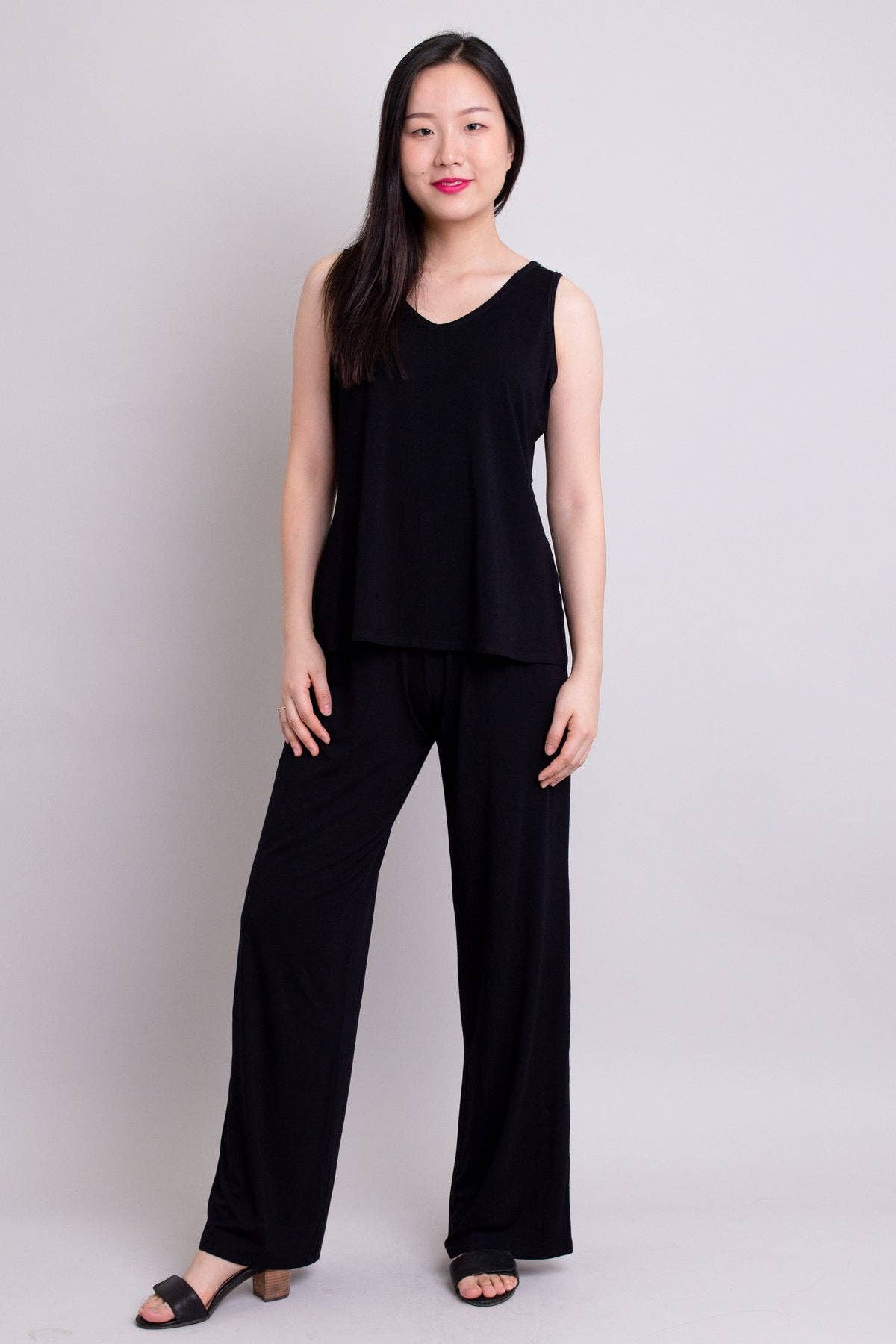 - Gaylene Pant, Black, Bamboo: SMALL