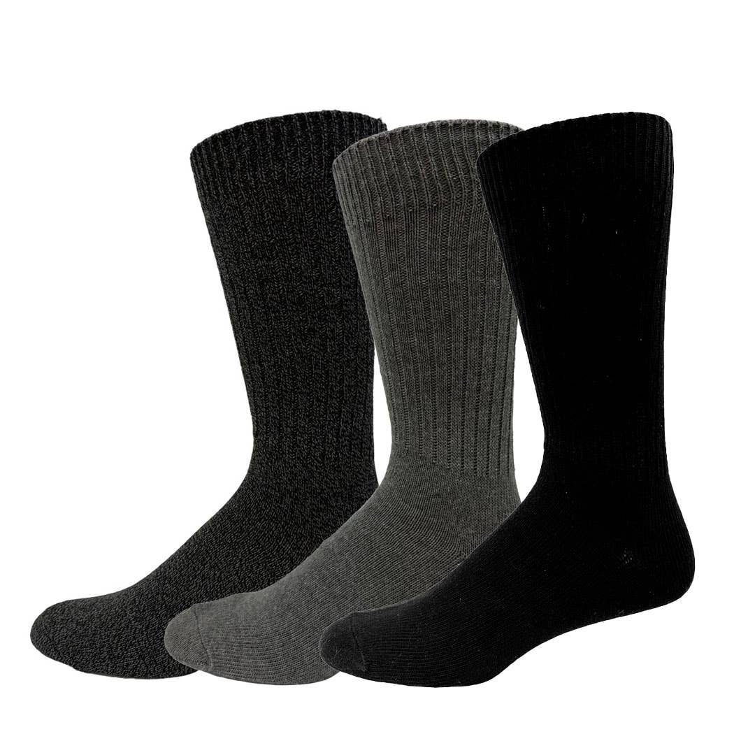 Dot- Men's Cotton  Crew 3 : Black Combo