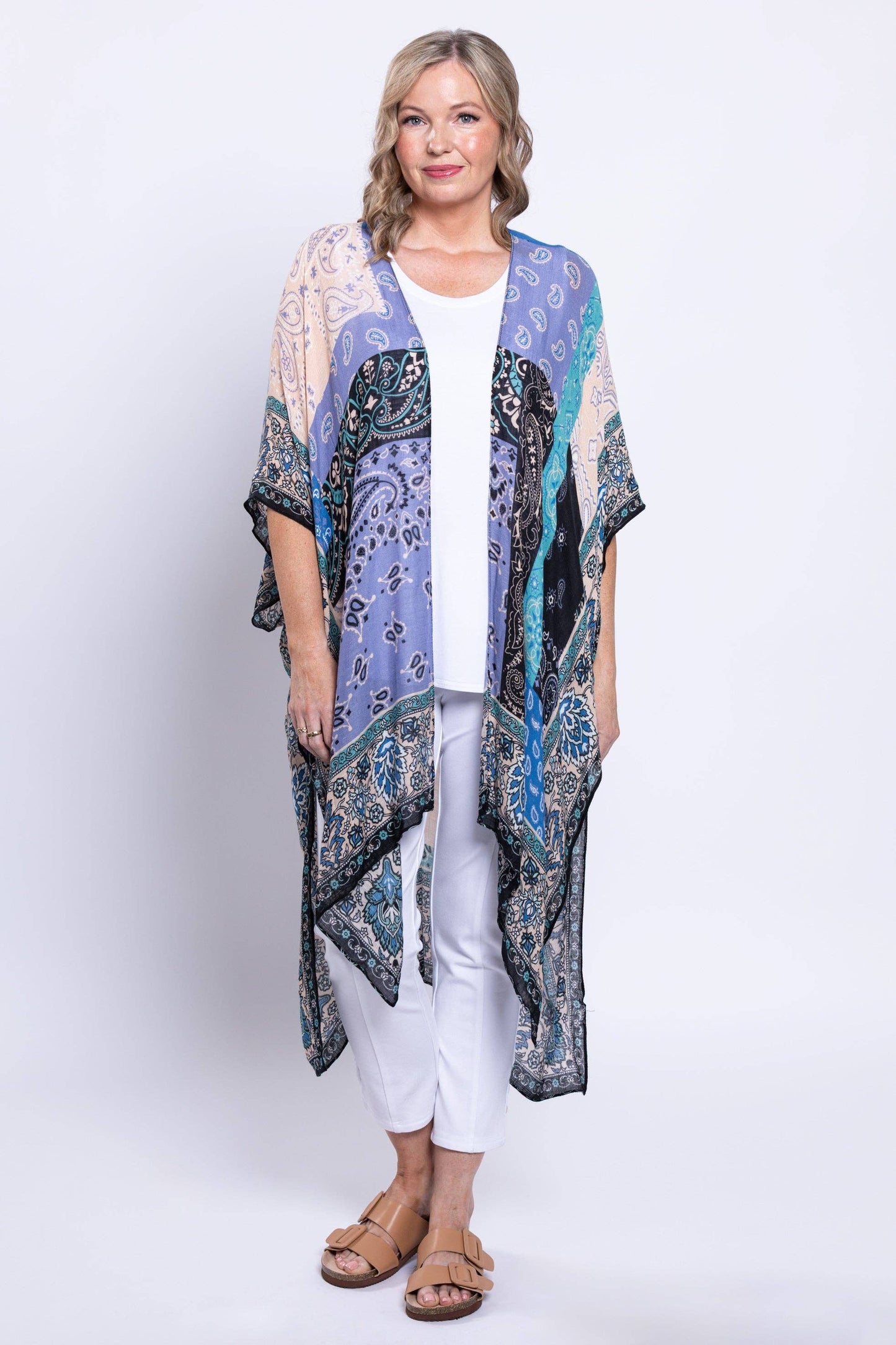 Blue Sky Clothing Co LLC - Darcy #54,  Patchwork Sky: One Size