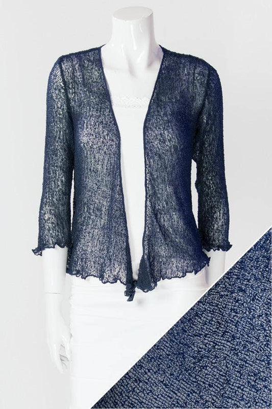 Blue Sky Clothing Co LLC - Short Shrug: Navy / One Size