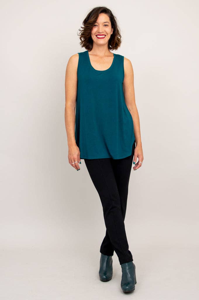 - Jazz Tank, Teal, Bamboo: LARGE