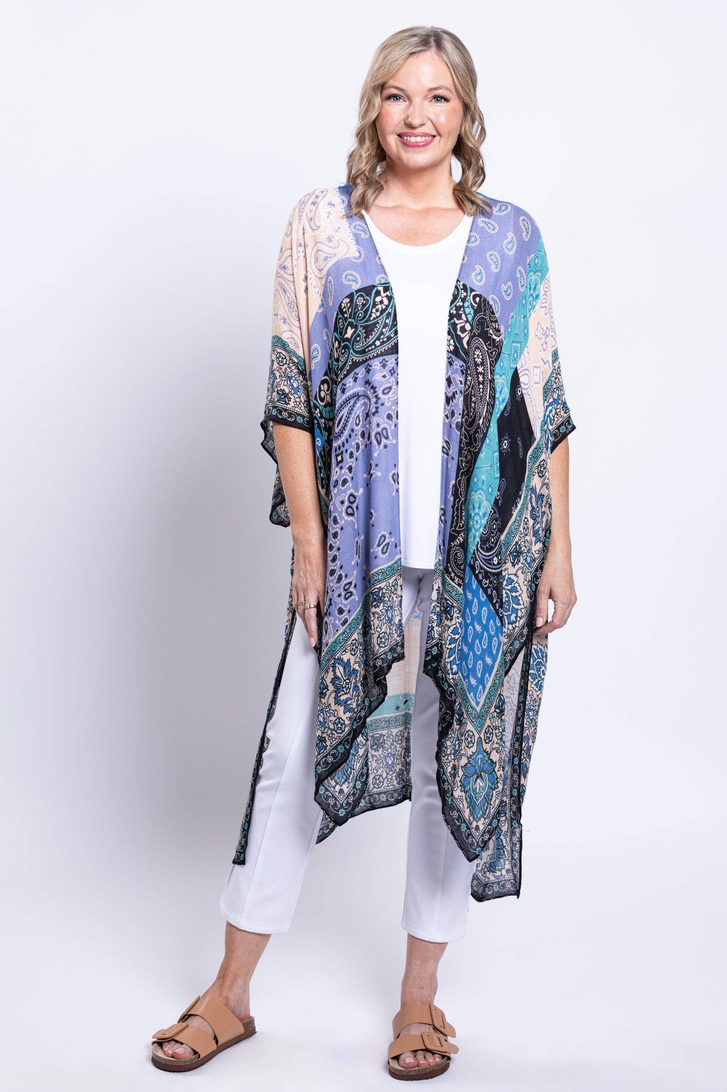 Blue Sky Clothing Co LLC - Darcy #54,  Patchwork Sky: One Size