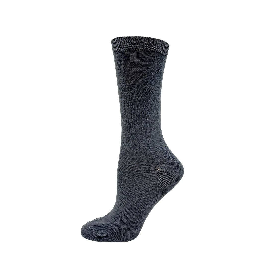 Dot-Line Design - Ladies Bamboo Plain Dress: Navy