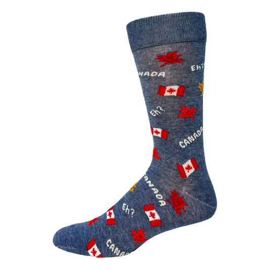 Dot-Line Design - Men's Crazy Toes Oh Canada