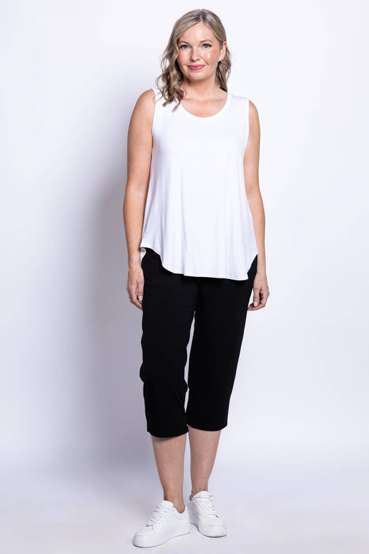 Blue Sky Clothing Co LLC - Jazz Tank, White, Bamboo: XLARGE