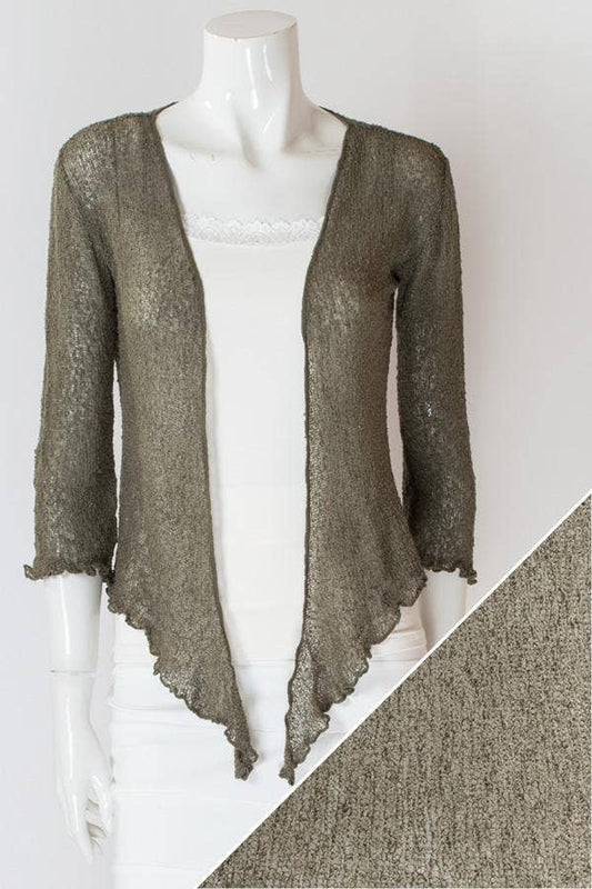 Blue Sky Clothing Co LLC - Short Shrug: Khaki / One Size