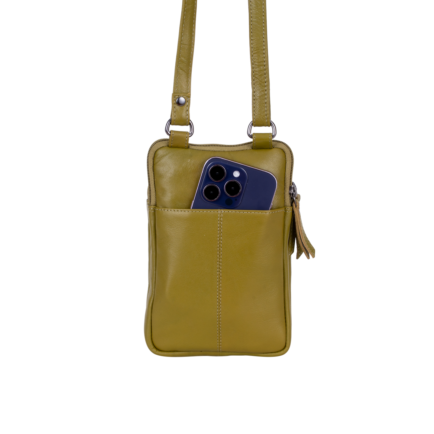 Greenwood Leather - Greenwood Oslo Compact Crossbody : Orange