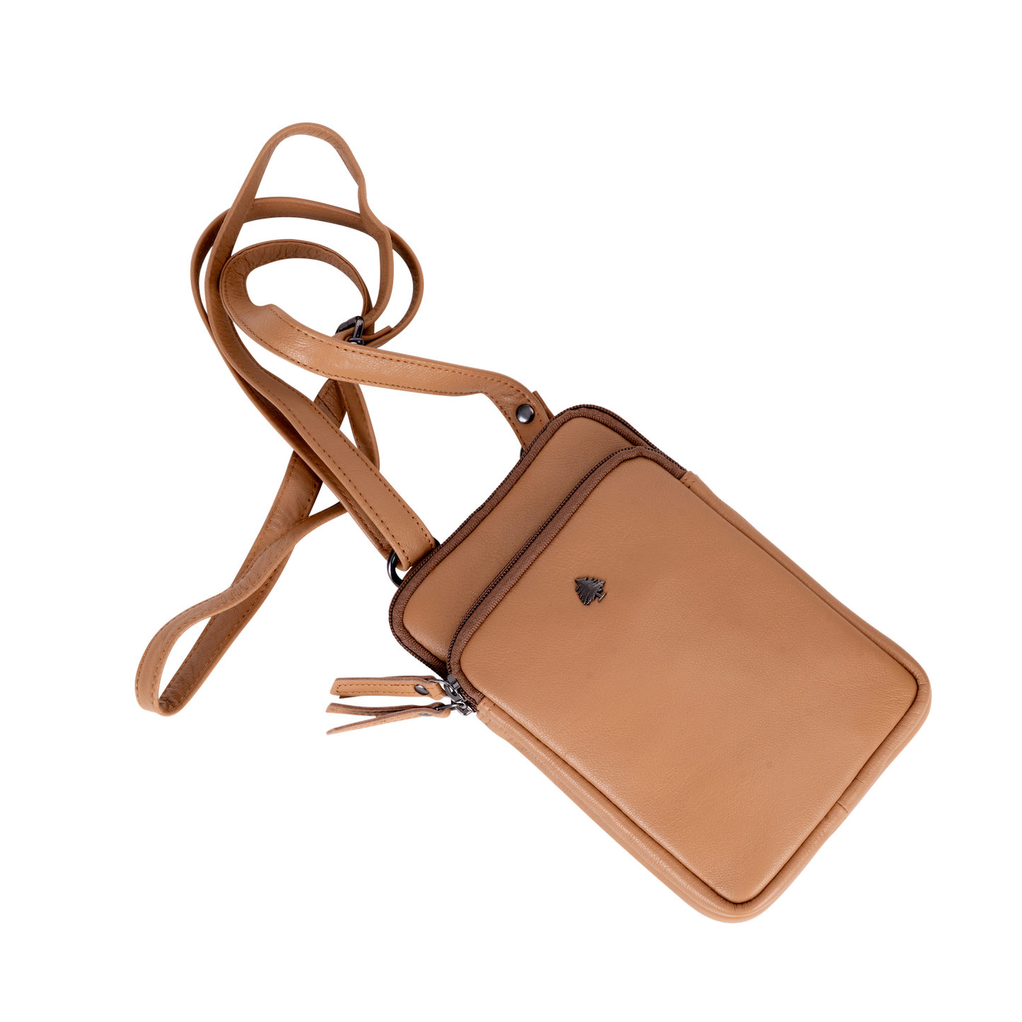 Greenwood Leather - Greenwood Oslo Compact Crossbody : Orange