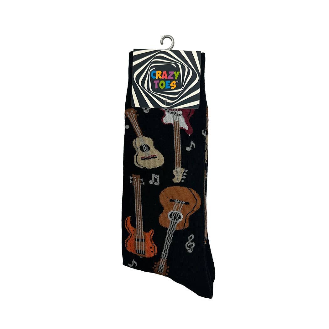 Dot-Line Design - Men's Crazy Toes Guitar: Black