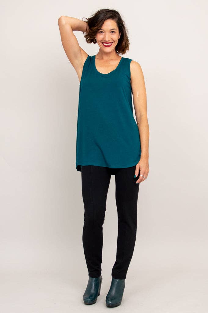 - Jazz Tank, Teal, Bamboo: XSMALL