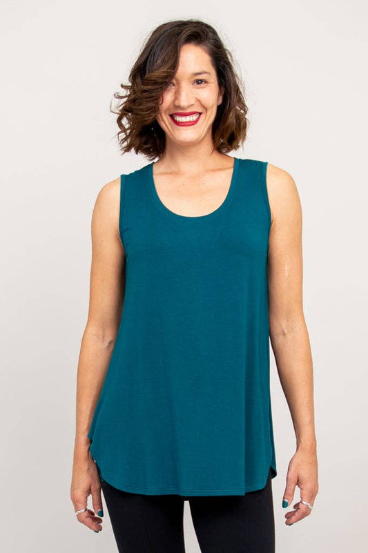 - Jazz Tank, Teal, Bamboo: LARGE