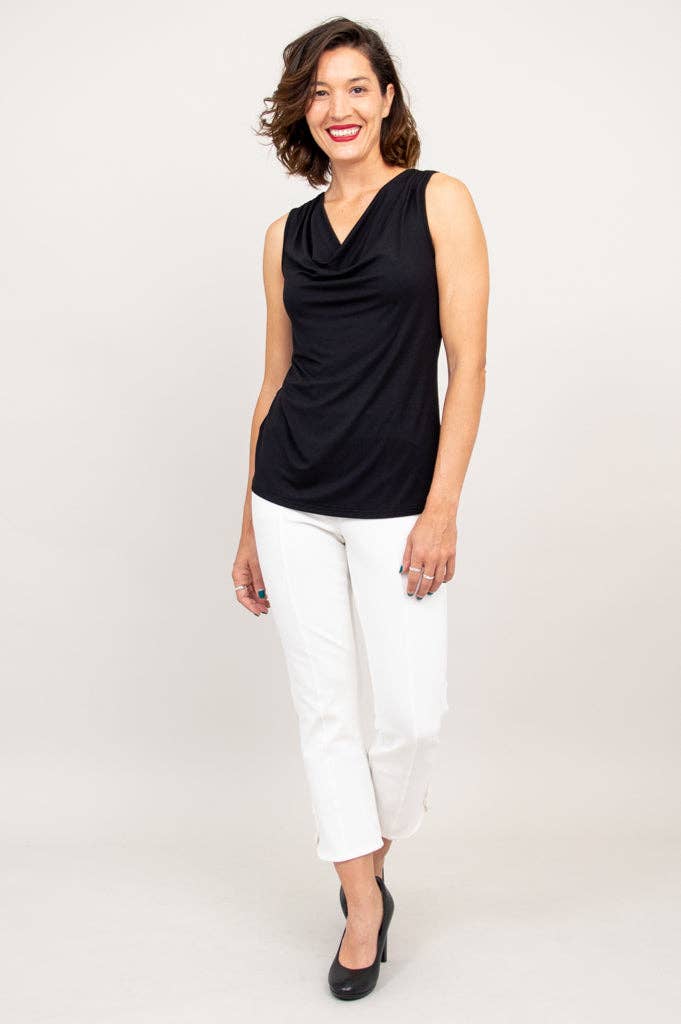 Blue Sky Clothing Co LLC - Charisse Tank, Black, Bamboo: XLARGE