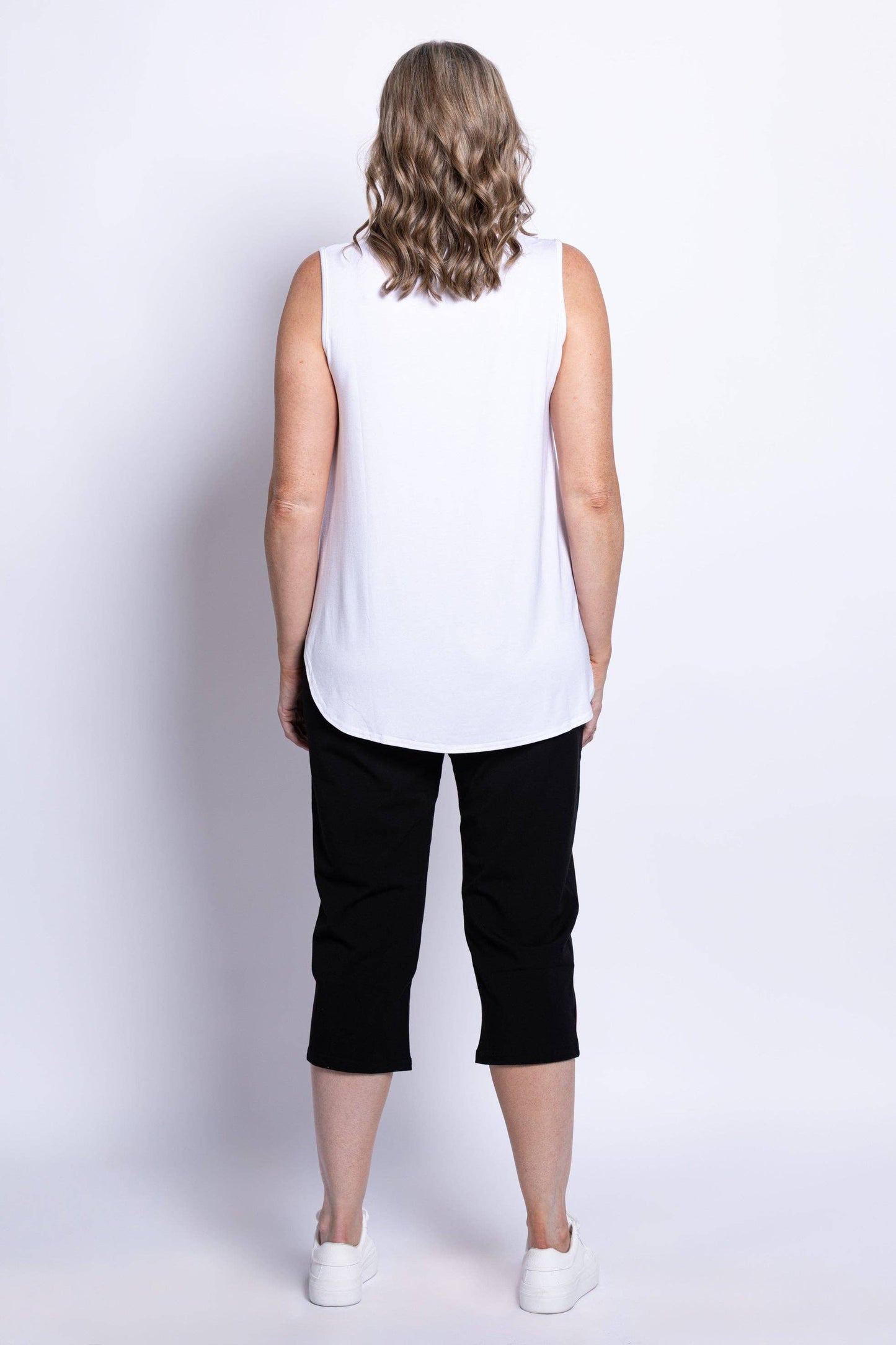 Blue Sky Clothing Co LLC - Jazz Tank, White, Bamboo: XLARGE