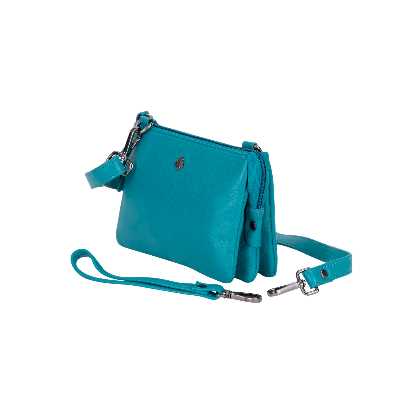 Greenwood Leather - Women's Shoulder Bag Ruby: Turquoise