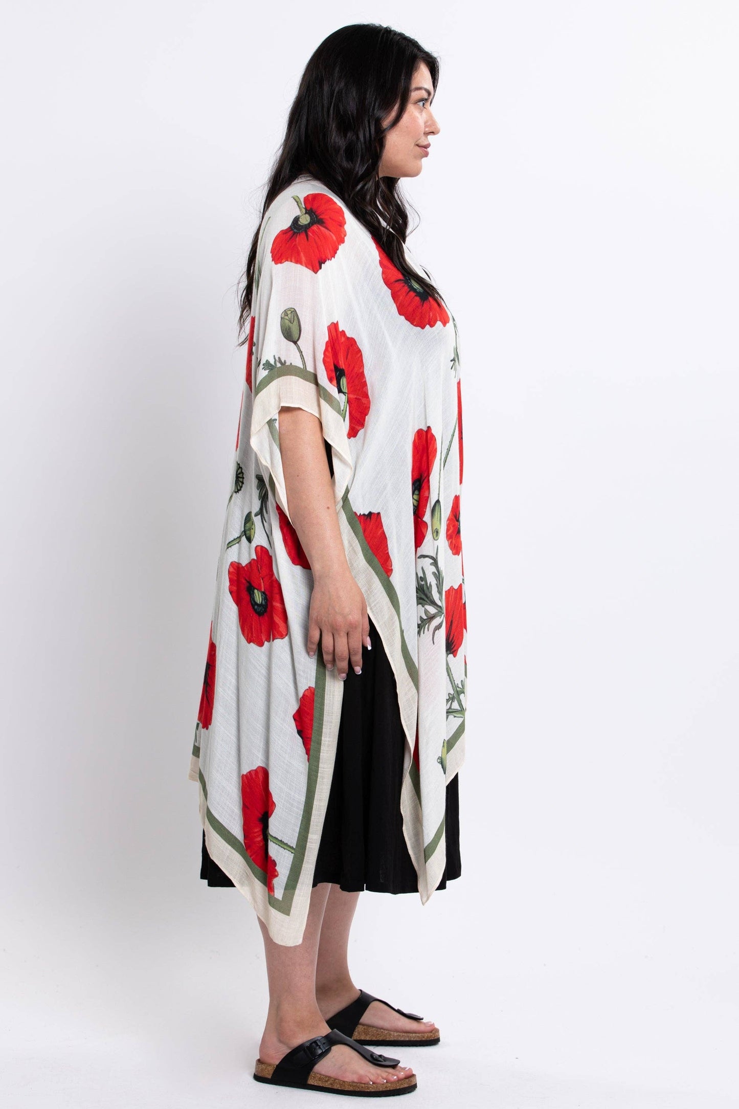 Blue Sky Clothing Co LLC - Darcy #46, Crimson Bloom: One Size